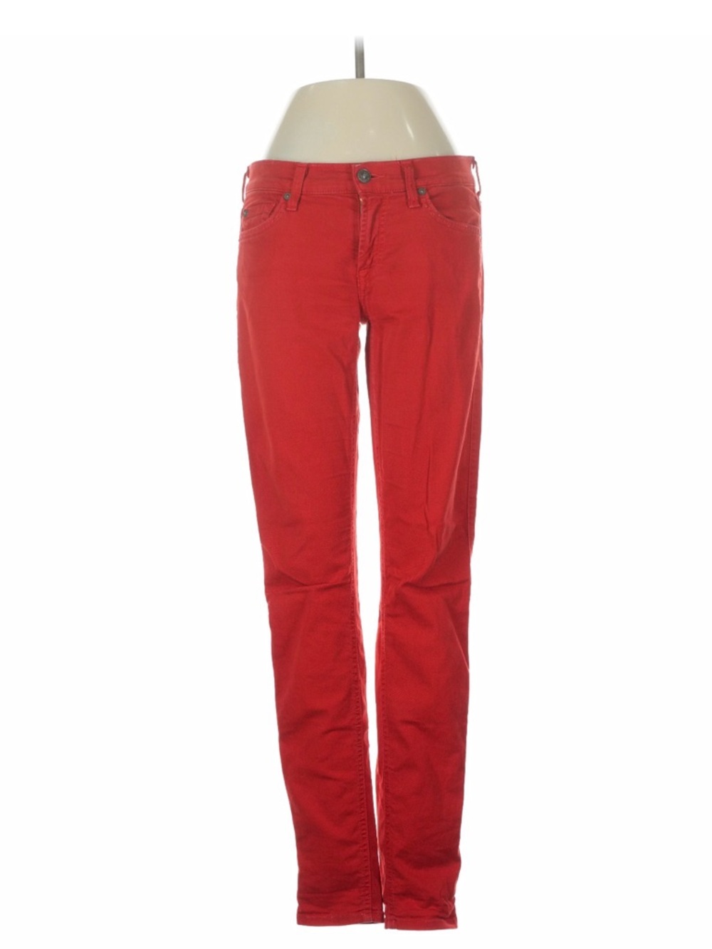 7 For All Mankind Red Skinny Jeans